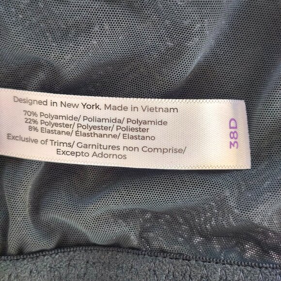 Lace Bra  Size 38D Green - Picture 4 of 10